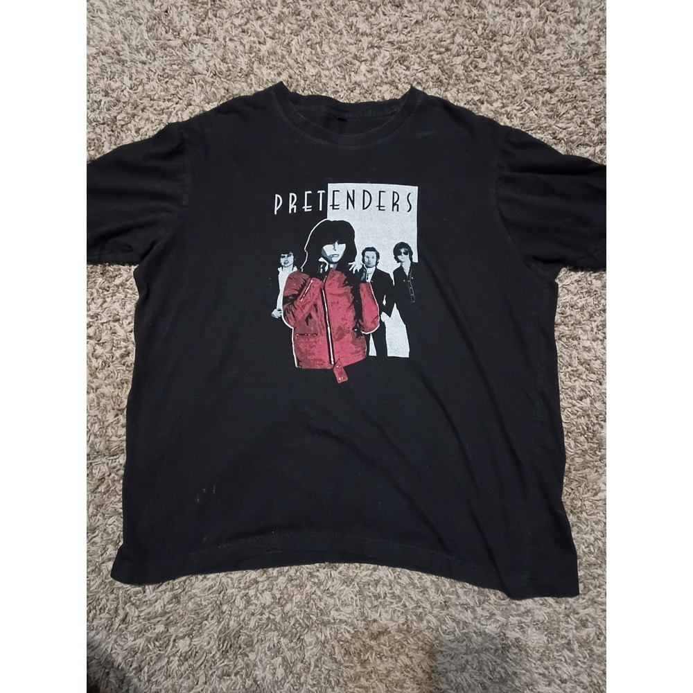 Pretenders Alone Live Tour 2017 Graphic T-Shirt Black Mens Medium Chrissie Hynde
